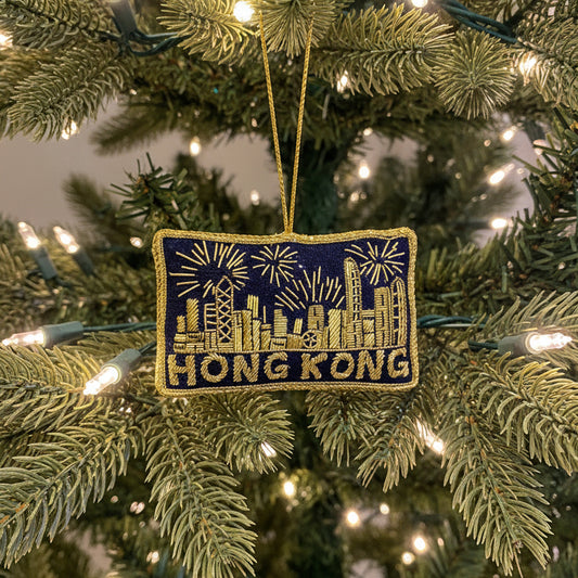 Product image of EMBROIDERED ORNAMENT : Hong Kong Skyline Fireworks