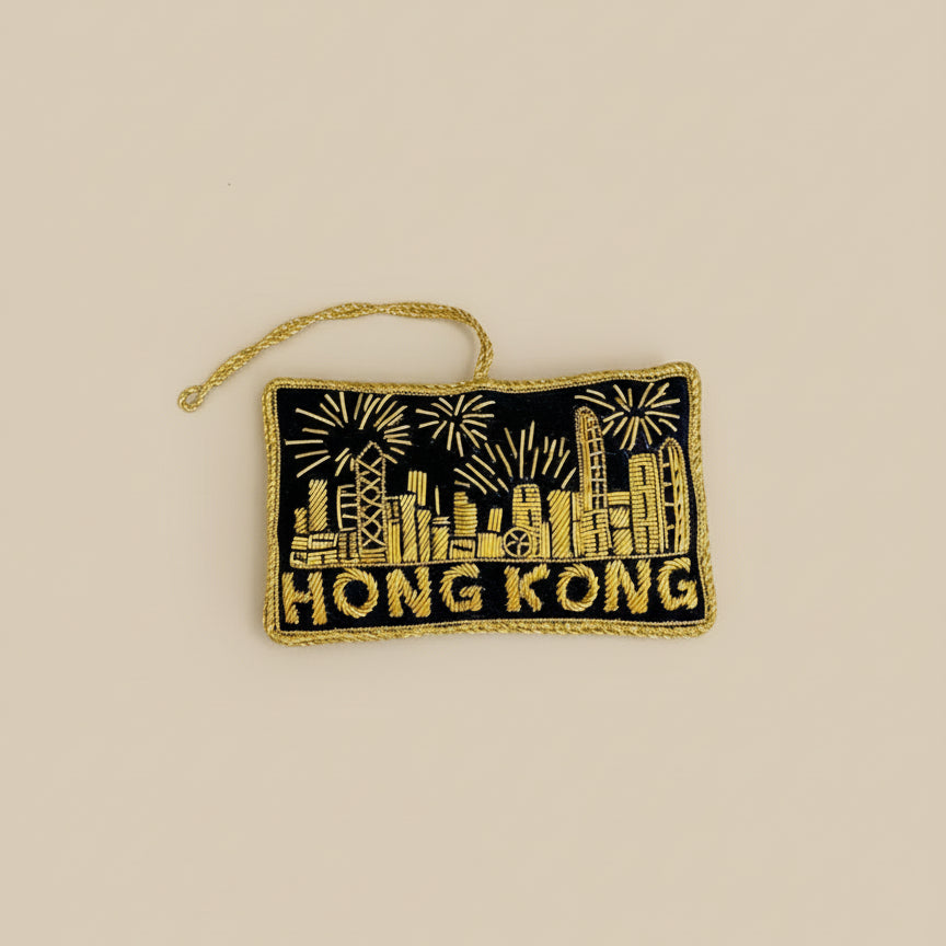 Product image of EMBROIDERED ORNAMENT : Hong Kong Skyline Fireworks