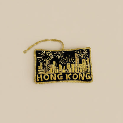 Product image of EMBROIDERED ORNAMENT : Hong Kong Skyline Fireworks