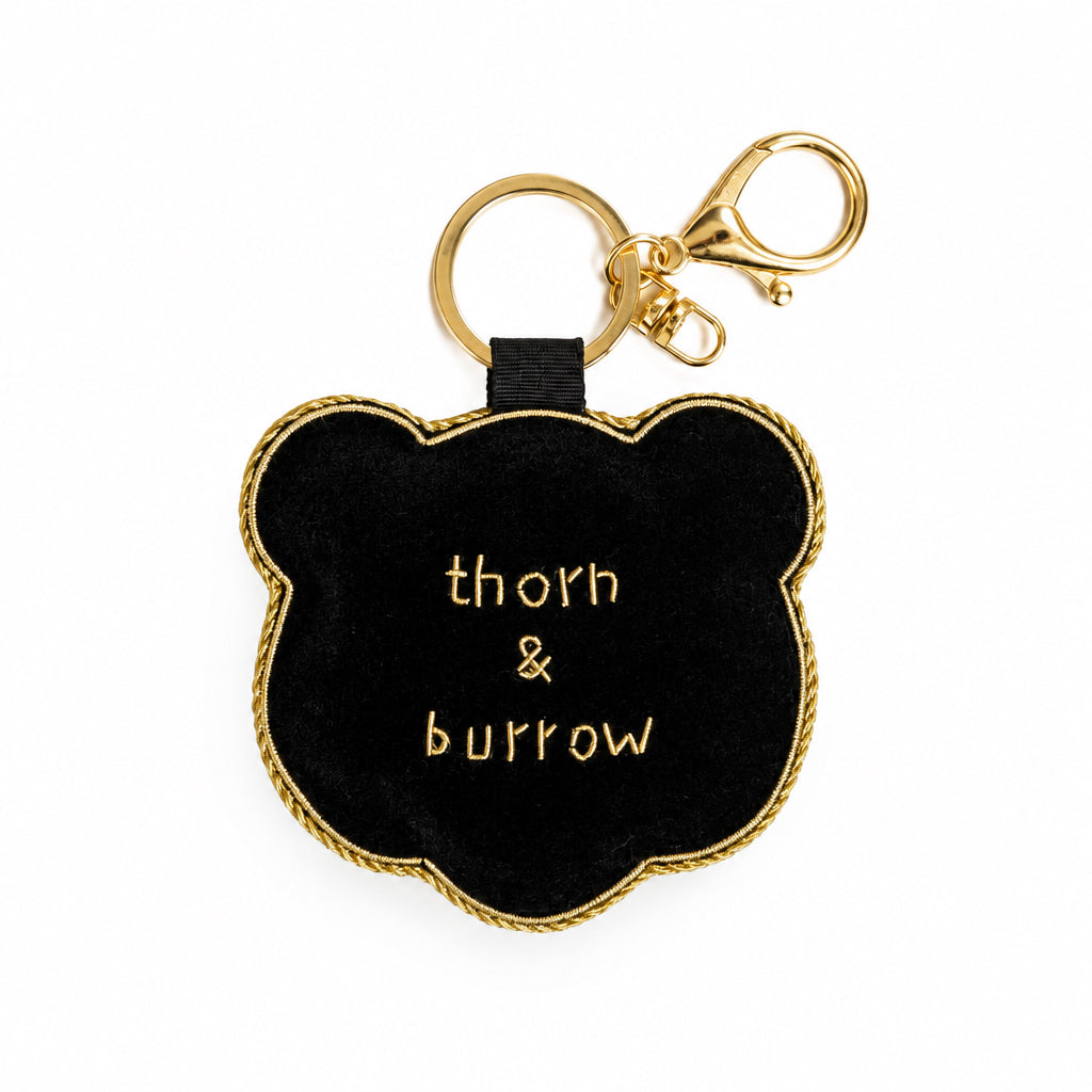 EMBROIDERED Bag Charm : Panda - Thorn and Burrow