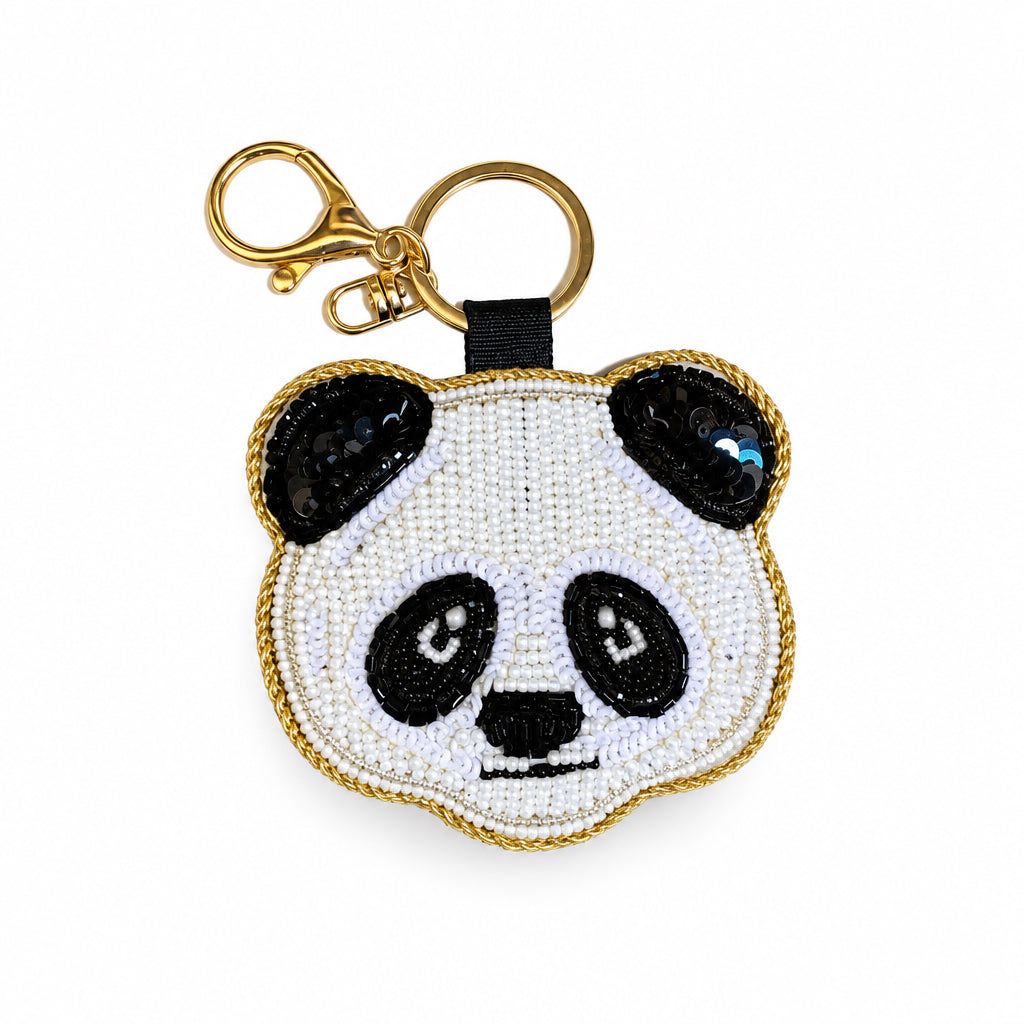 EMBROIDERED Bag Charm : Panda - Thorn and Burrow