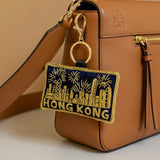 EMBROIDERED Bag Charm : Hong Kong