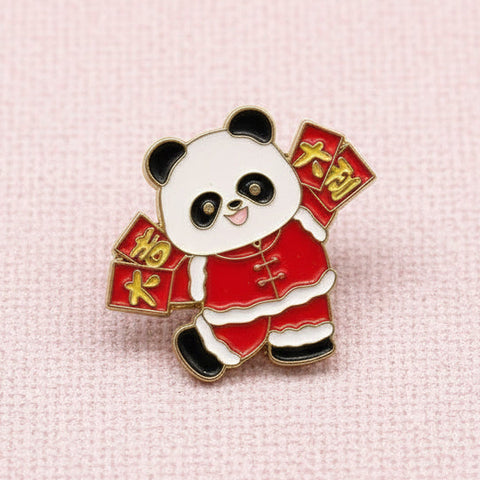 " Panda " T&B Enamel Pins