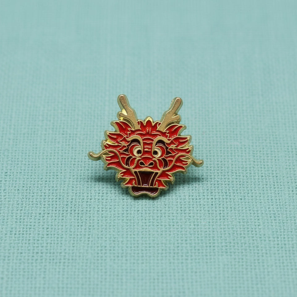 " Dragon head (Centre) " T&B Enamel Pins
