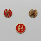 " Double Happiness " T&B Enamel Pins