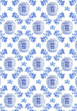 Pattern of blue floral ginger jar tea towel hong kong
