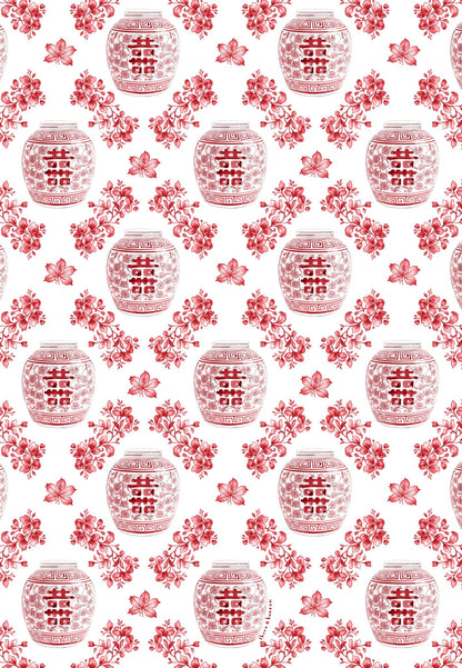 Hong Kong Ginger Jar Chinoiserie Tea Towel - Thorn and Burrow