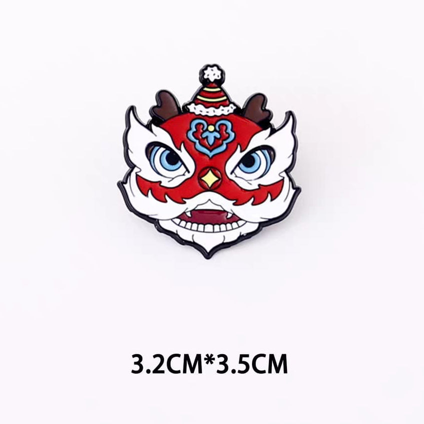 " CNY Lion " Enamel Pin