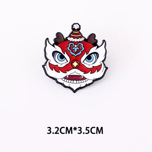 " CNY Lion " Enamel Pin