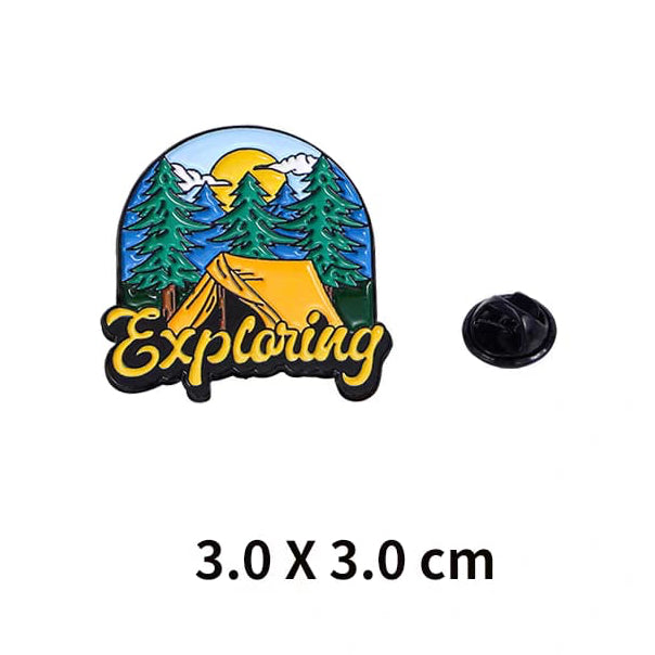 " Exploring " Enamel Pins
