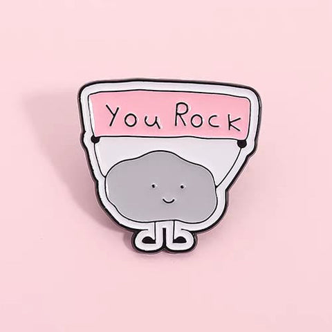 " You Rock " Enamel Pins