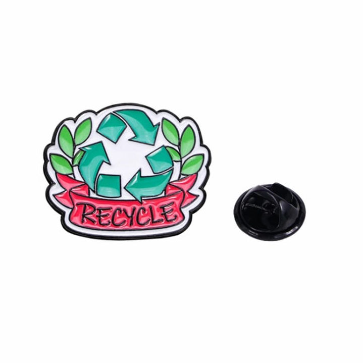 " Recycle " Enamel Pins