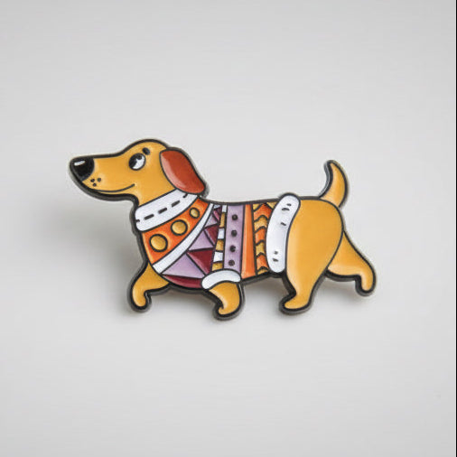 " Dog in sweater " Enamel Pins