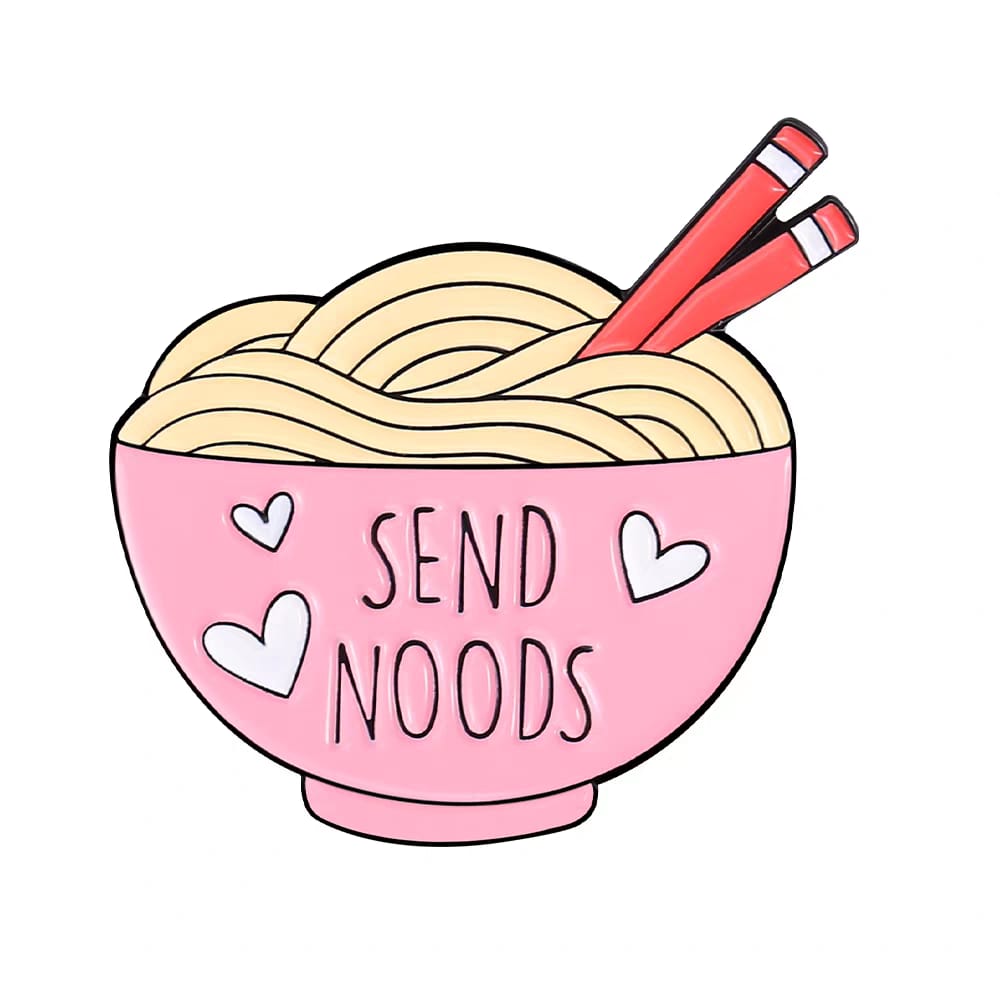 " Send Noods " Enamel Pins