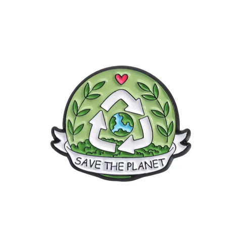 " Save The Planet " Enamel Pins