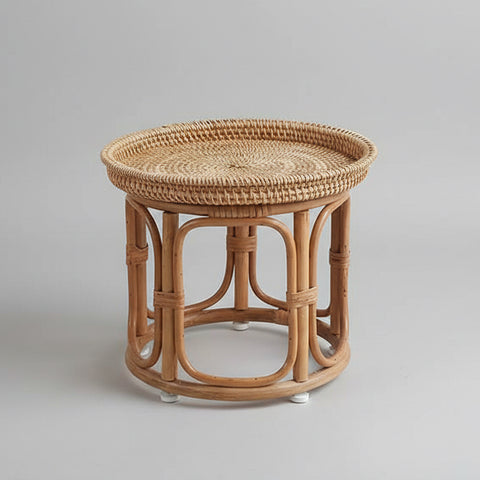 Woven Rattan Decorative Mini Stand