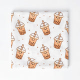 Hong Kong Swaddle Blanket - Bubble Tea