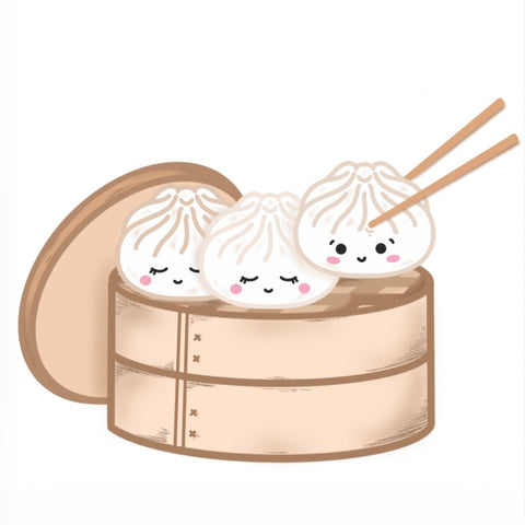 Xiao Long Bao - Matte Vinyl Sticker