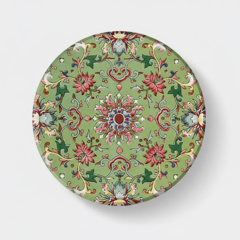 Chinese Heritage Floral Ceramic Coasters