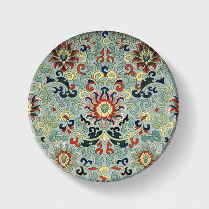 Chinese Heritage Floral Ceramic Coasters