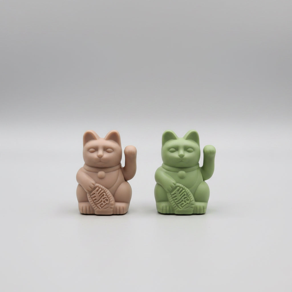 Miniature Ceramic Waving Lucky Cat