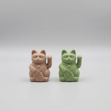 Miniature Ceramic Waving Lucky Cat