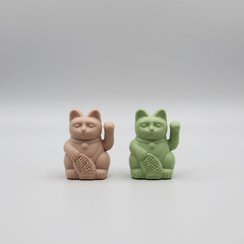 Miniature Ceramic Waving Lucky Cat