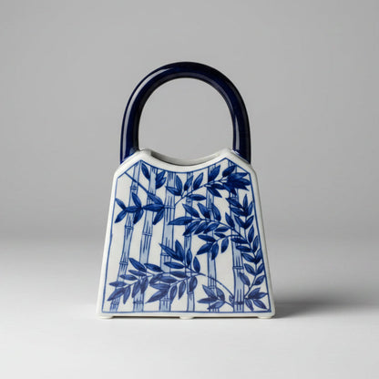 Birds and Blossoms Ceramic Handbag Vase