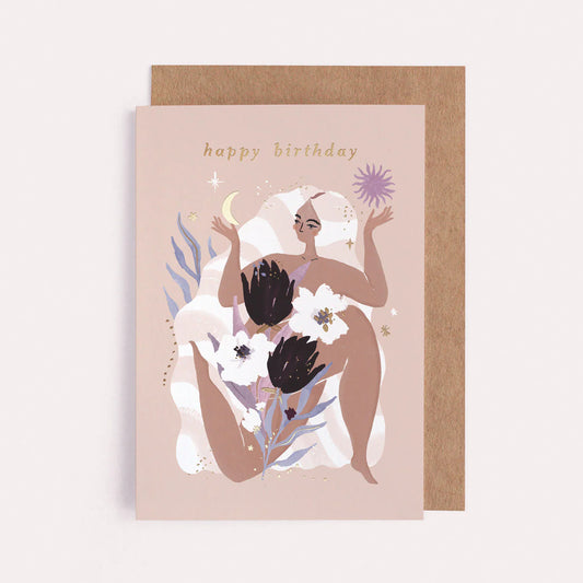 MAIDEN ZODIAC BIRTHDAY CARD