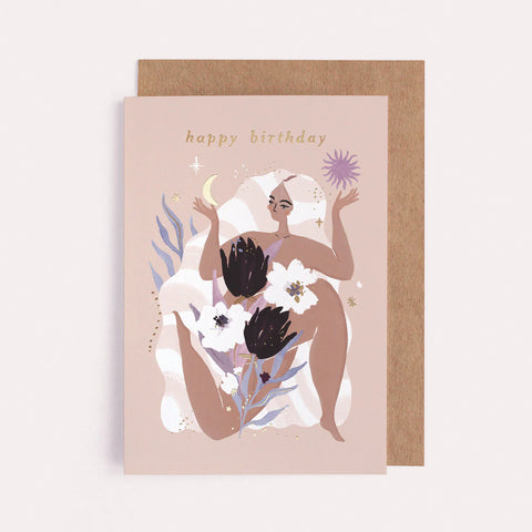 MAIDEN ZODIAC BIRTHDAY CARD