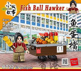 Hong Kong Fish Ball Hawker Building Blocks Set
