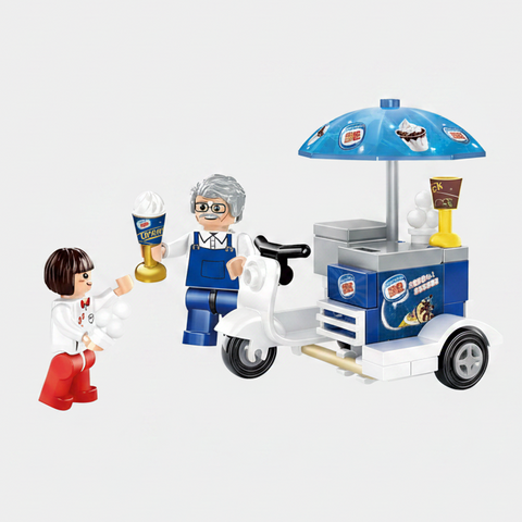 Hong Kong Ice Cream Tricycle Building Blocks Set