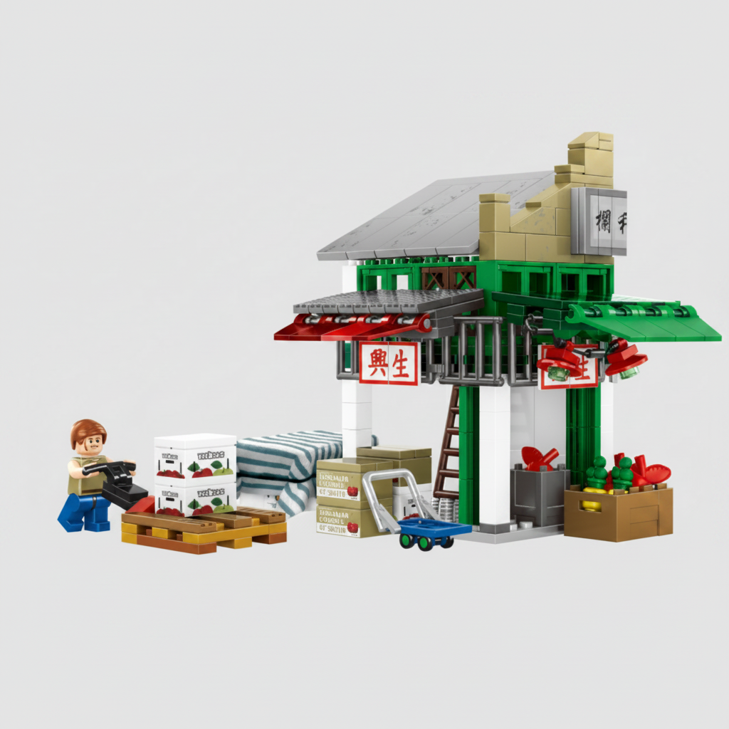 Hong Kong Yau Ma Tei Fruit Market (318 pieces) Building Blocks Set