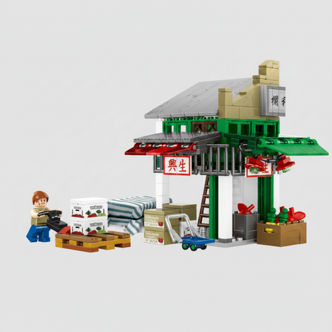 Hong Kong Yau Ma Tei Fruit Market (318 pieces) Building Blocks Set