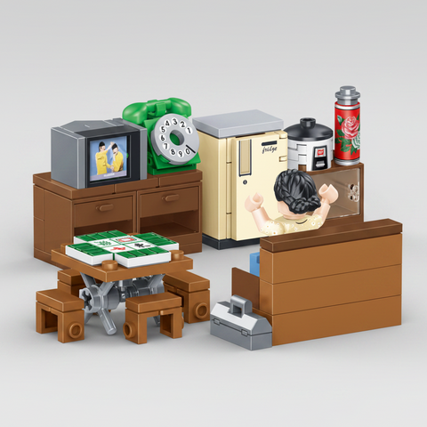 Hong Kong Home of Housing Estates in the 1980s Building Blocks Set