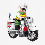 Hong Kong Police Motorcycle from the 1980s Building Blocks Set