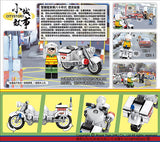Hong Kong Police Motorcycle from the 1980s Building Blocks Set