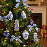 Ceramic Chinese Ornaments with Gold