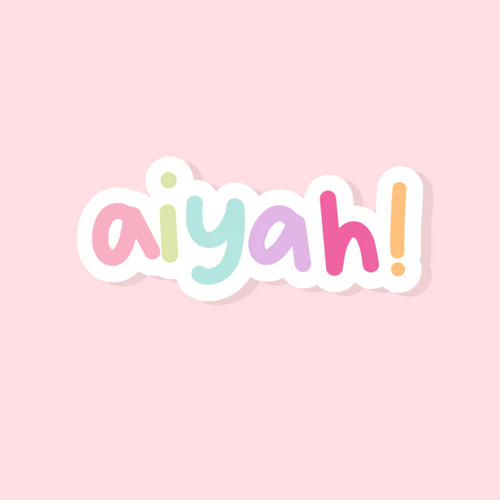 " Aiyah! " - Glitter Vinyl Sticker