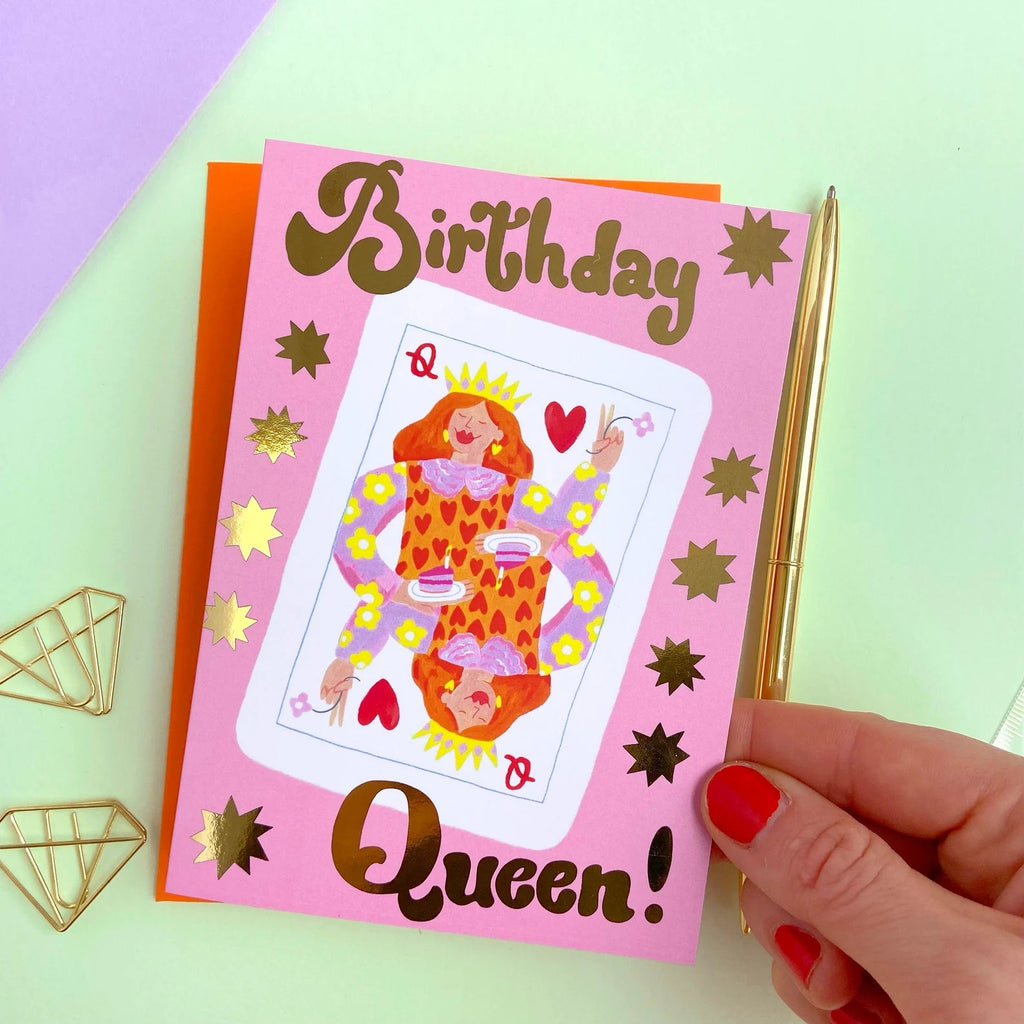 " Birthday Queen " Greeting Card