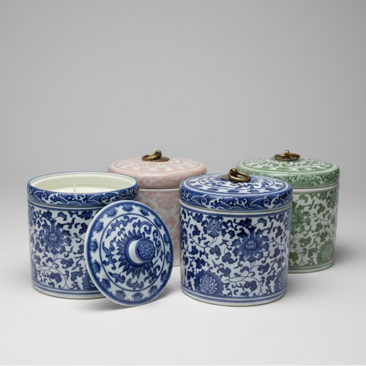 Ceramic Storage Jar with Candle