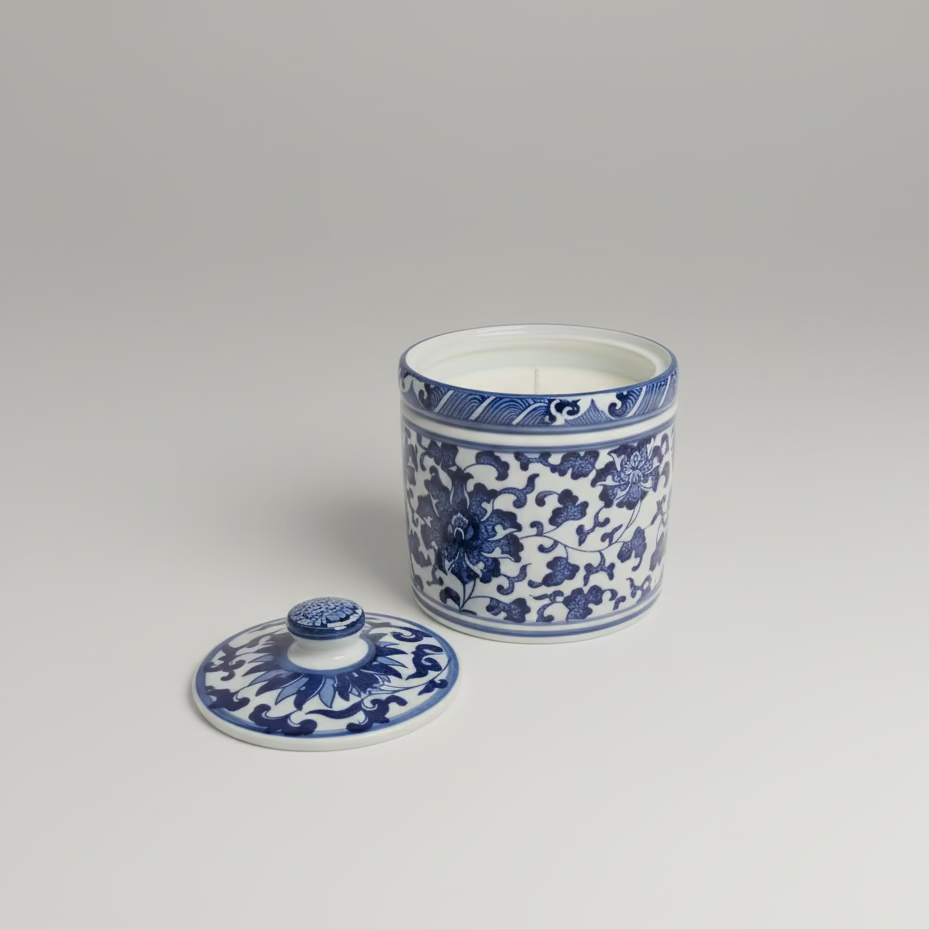 Ceramic Storage Jar with Candle