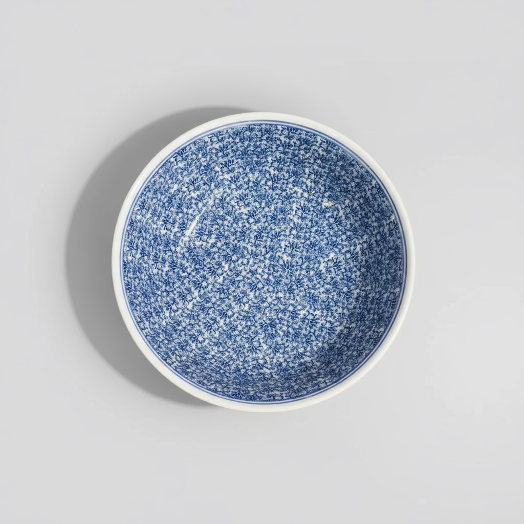 Blue & White Ceramic Centerpiece Bowl