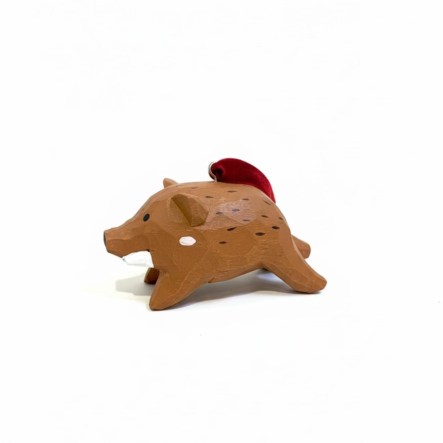 Boar Wooden Ornament - Thorn and Burrow