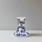 Blue & White Ceramic Candleholder - Thorn and Burrow