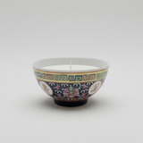 Colourful Chinese Rice Bowl with Candle