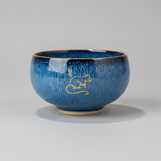 Chinese Zodiac Ceramic Teacup Candle in Gift Box