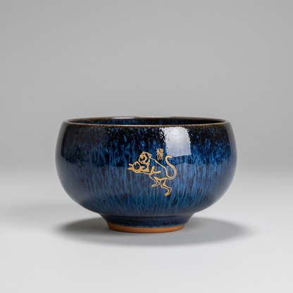 Chinese Zodiac Ceramic Teacup Candle in Gift Box