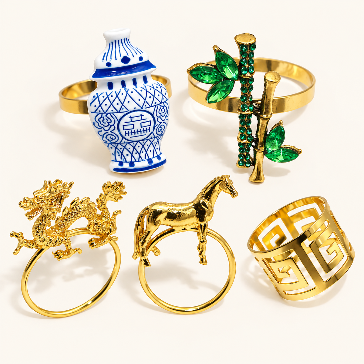 A range of designs from the Napkin Ring - Home Collection