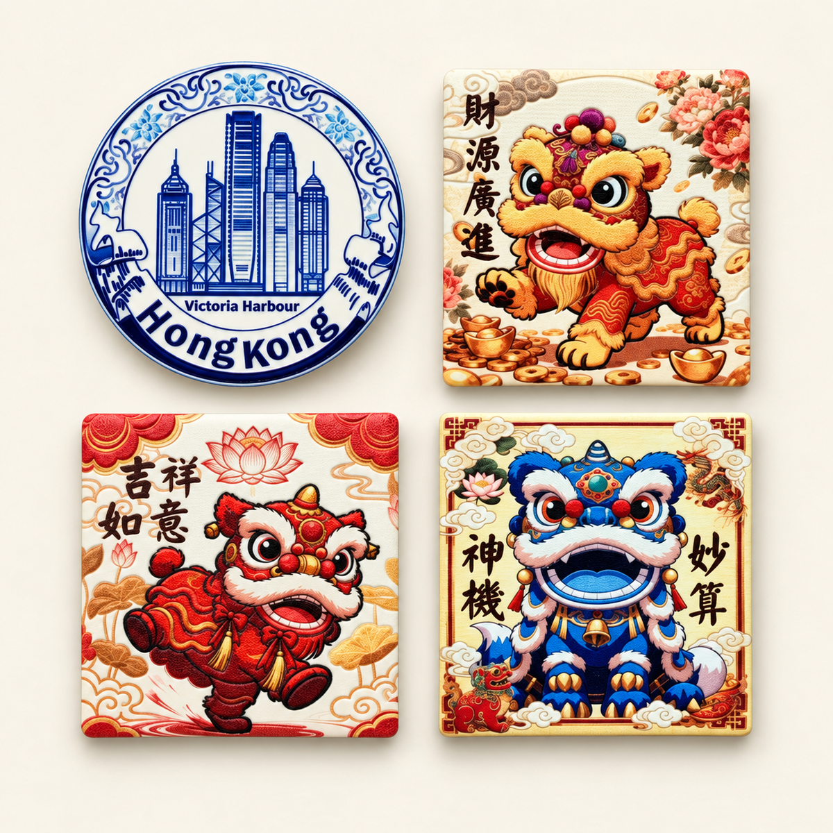 A range of designs from the Hong Kong Magnet Collection